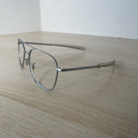 Randolph Engineering Aviator Sunglasses 5 1/2 Matte Chrome Frames Only READ - Picture 3 of 10